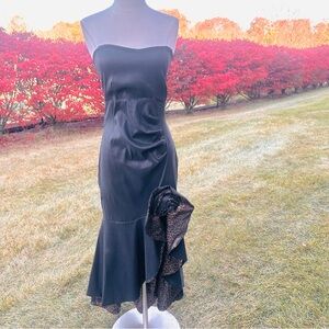 Maria Bonita Strapless Party Prom Dress Sequin Accents